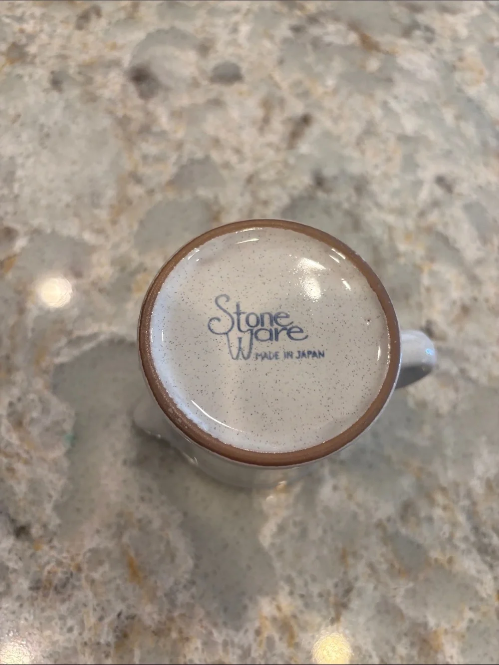 Vintage Stoneware Nikko Stone Creamer in Speckeled off white. No chips/cracks